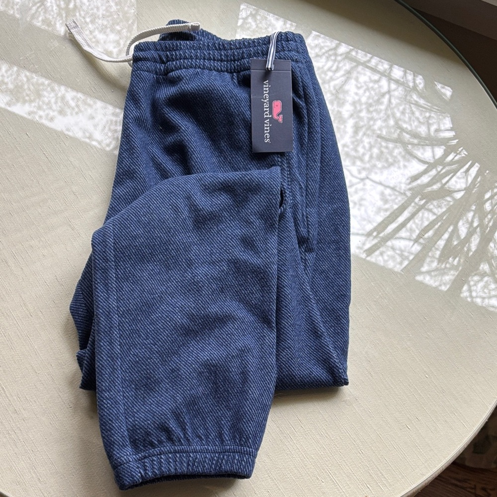 NWT Vineyard Vines Boys XL Navy Drawstring Joggers